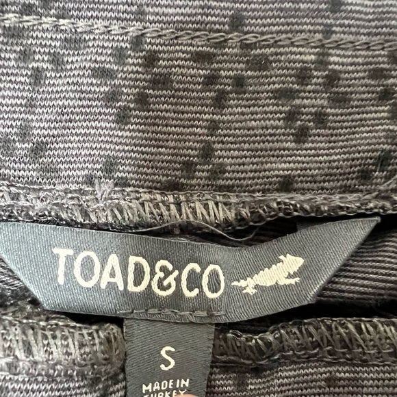 Toad & Co Samba Luna Skirt Gray Printed Small Title Nine Organic Cotton NEW 356 - Picture 3 of 4